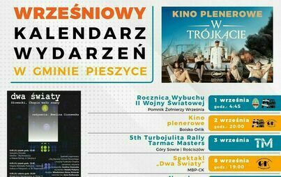 Zdjęcie do Zapraszamy na wrześniowe wydarzenia w Gminie Pieszyce
