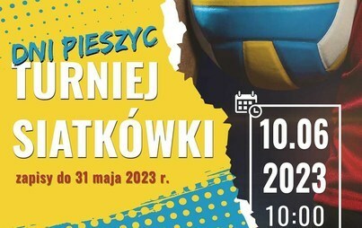 Zdjęcie do 10 VI: Turniej Siatk&oacute;wki o Puchar Przewodniczącego Rady Miejskiej Pieszyc