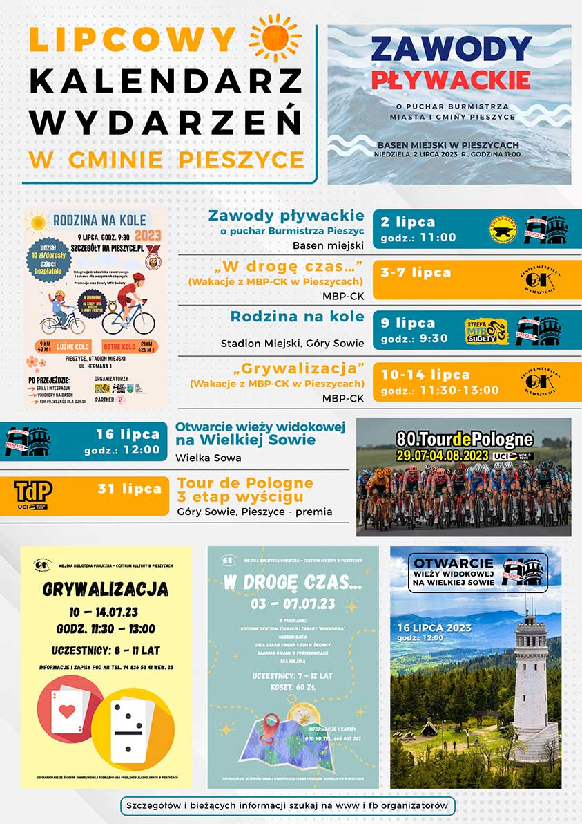 Kalendarz wydarzeń - lipiec