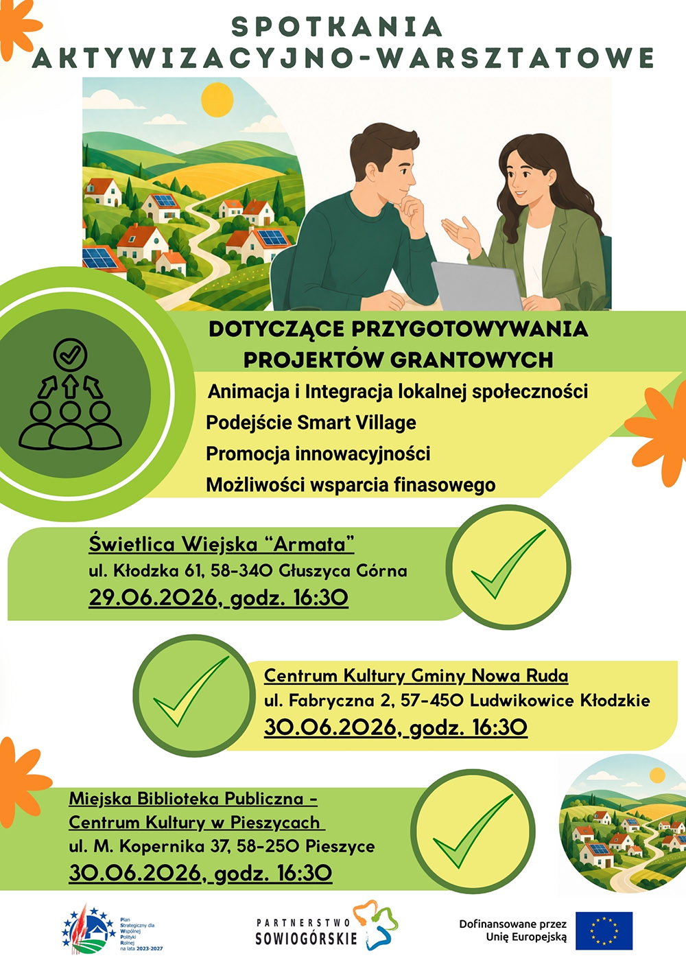 Spotkania animacyjne do nabor&oacute;w grantowych LGD
