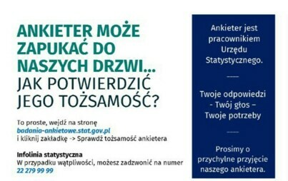 Zdjęcie do Urząd Statystyczny przeprowadzi badania ankietowe