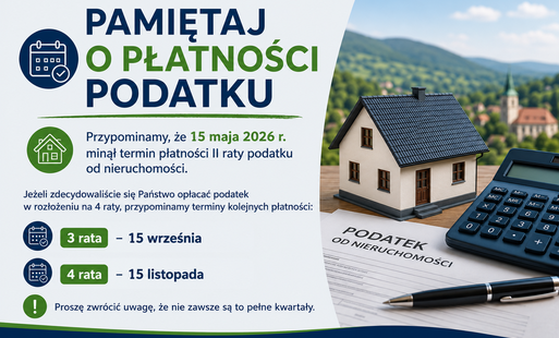 Przypomnienie o płatności raty podatku